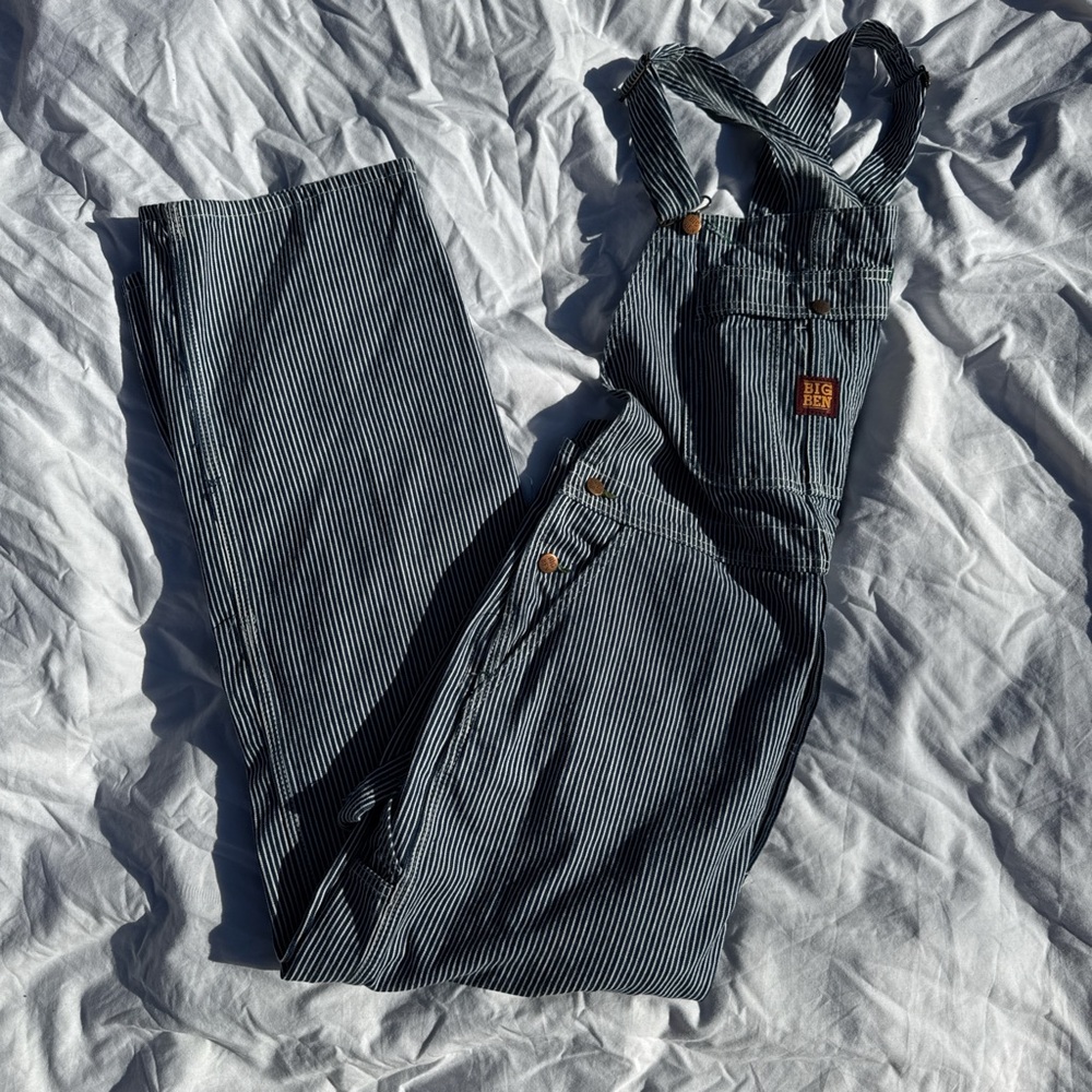 Men's Striped Overalls